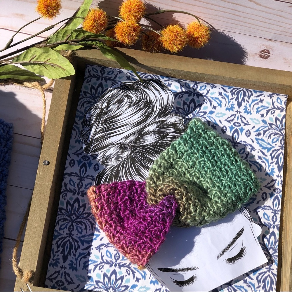 Mermaid winter headband earwarmer